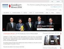 Tablet Screenshot of cleanequitymonaco.com